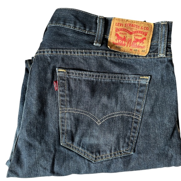 Levi’s 559 Relaxed Straight Jeans Men’s 40x32 Medium Wash Denim - Picture 7 of 11